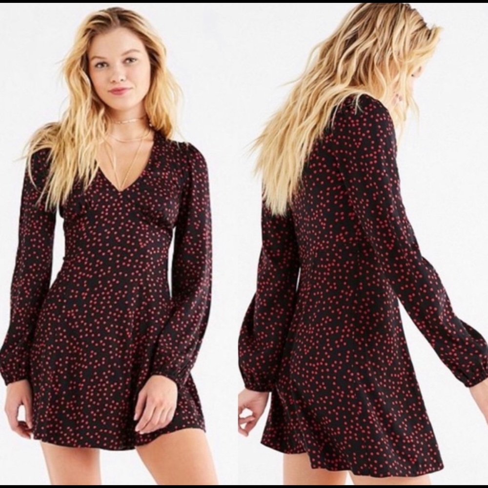 Urban Outfitters Black and Red Dress